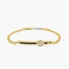 Sale Zancan Yellow Gold Bracelet With Diamonds And Wind Rose. Bracelets