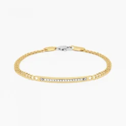 New Zancan Yellow Gold Bracelet With Diamonds. Bracelets