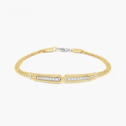 Cheap Zancan Yellow Gold Bracelet With Diamonds. Bracelets