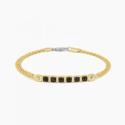Shop Zancan Yellow Gold Bracelet With Diamonds. Bracelets