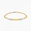 Clearance Zancan Yellow Gold Bracelet With Diamonds. Bracelets