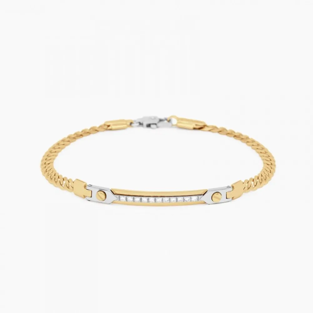 Hot Zancan Yellow Gold Bracelet With Diamonds. Bracelets