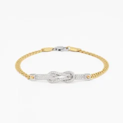 Cheap Zancan Yellow Gold Bracelet With Diamonds. Bracelets